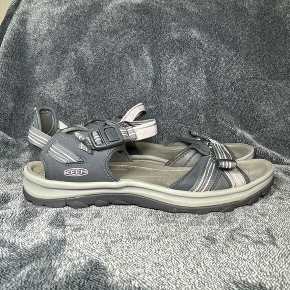 🖤 Keen Womens Sandals Anatomic Footbed Pink/Gray sz 11 Strappy Adjustable - Picture 2 of 8